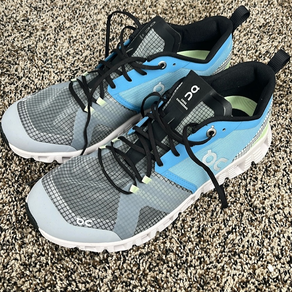 On Cloud On Running Blue & Green Sneaker, worn once